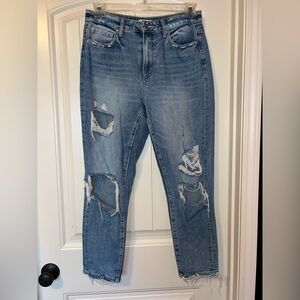 Altar'd State Light Blue Distressed Boyfriend Jeans
